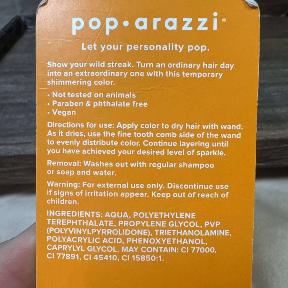 Pop-Arazzi Glitter Hair Mascara Pink‎